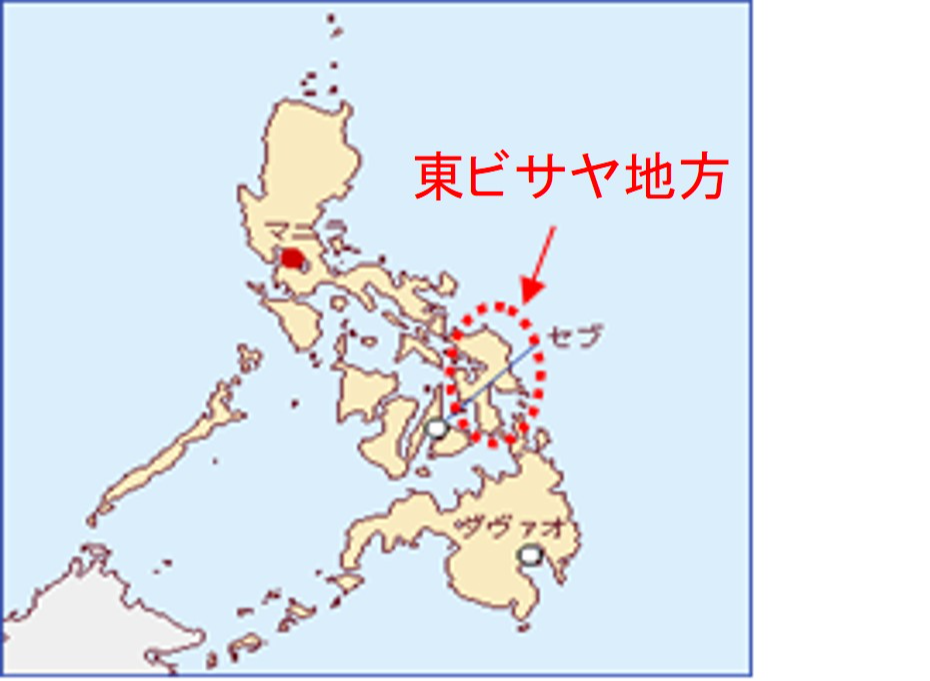 支援米配布地域の地図