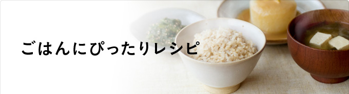 ごはんにぴったりレシピ