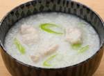 ネギとささ身のおかゆ
