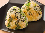  海苔と三つ葉の焼きおにぎり