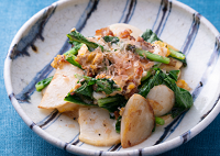 こかぶの卵炒め