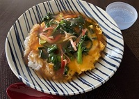 チヂミ雪菜の天津飯