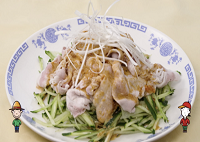 キュウリと豚肉のバンバンジー風