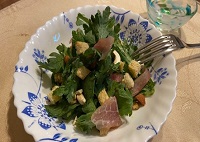 シュンギクのサラダ