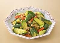 きゅうりのピリ辛炒め