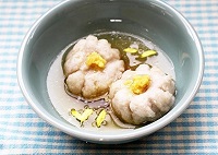 里芋の花、あんかけ