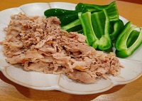 種なしピーマンのサムギョプサル風