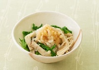 大根菜とキノコあっさり和え