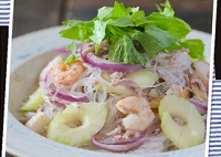 セルリーと海鮮のエスニック春雨サラダ