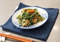 白ねぎとニラのピリ辛和え