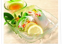 ねぎとささみの生春巻き