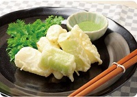 白ネギの天ぷら
