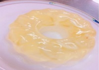 レモンとヨーグルトの2色ゼリー