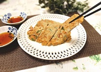 れんこんの和風チヂミ