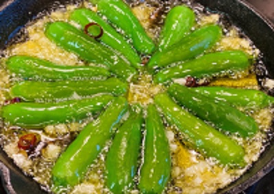 ししとうのアヒージョ