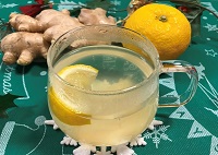 ショウガとユズのホットドリンク