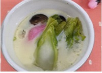 博多蕾菜の簡単茶碗蒸し