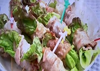 グレープフルーツの肉巻き