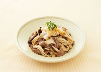 きのこと牛肉炒め