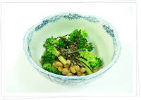 大山ブロッコリーの納豆あえ