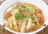 トマトと豆腐の卵炒め