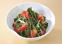 モロヘイヤとトマトのサラダ