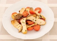 エリンギたっぷりプチトマト＆バター炒め