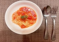 トマト好きに作りたい洋風水餃子