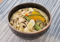 きのことたっぷり夏野菜のほうとう