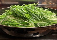 長ネギと豚肉のしゃぶしゃぶ
