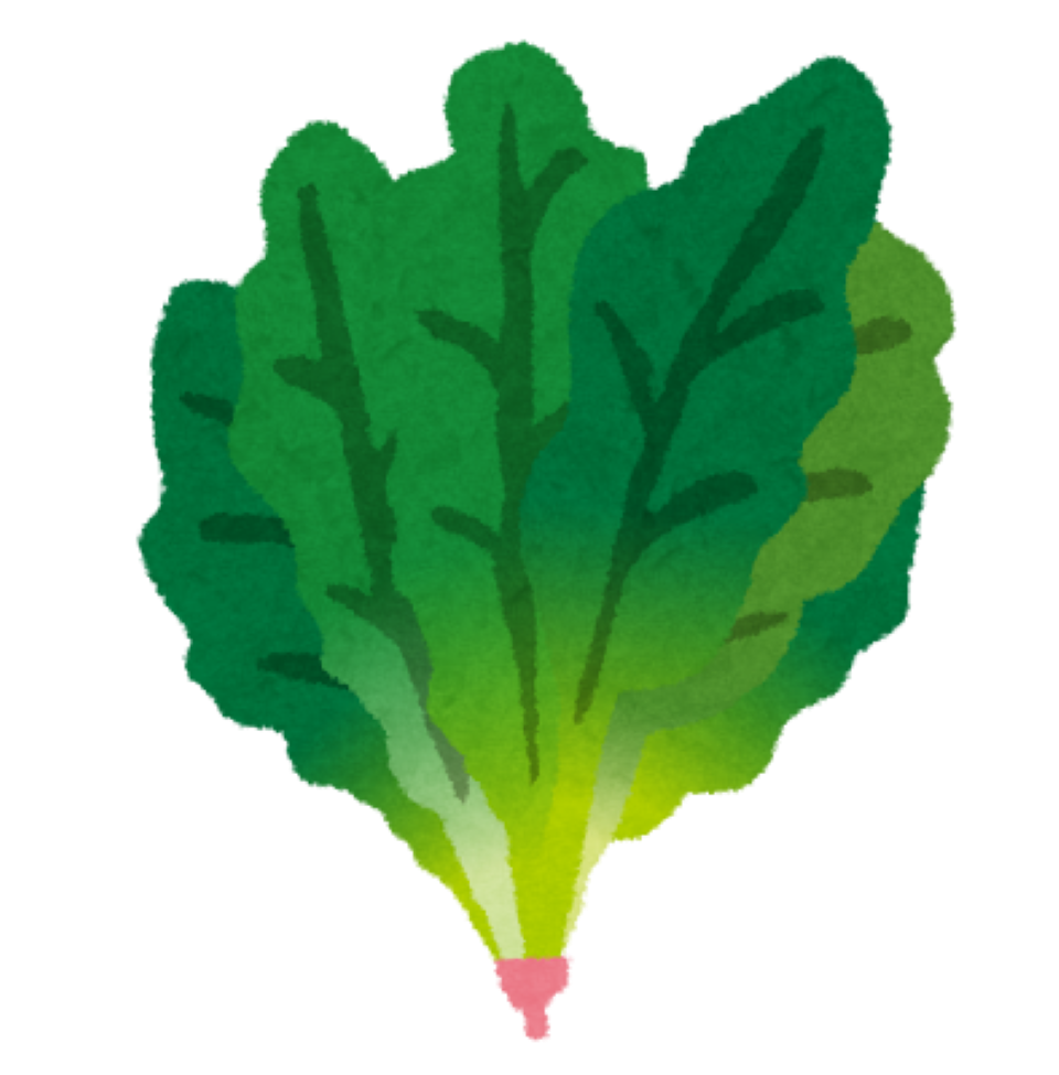 ほうれんそうのイラスト