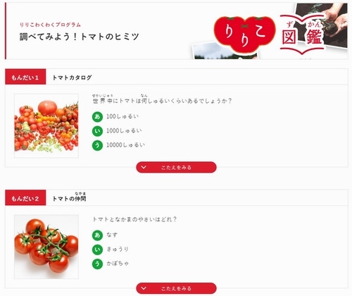 トマトクイズ