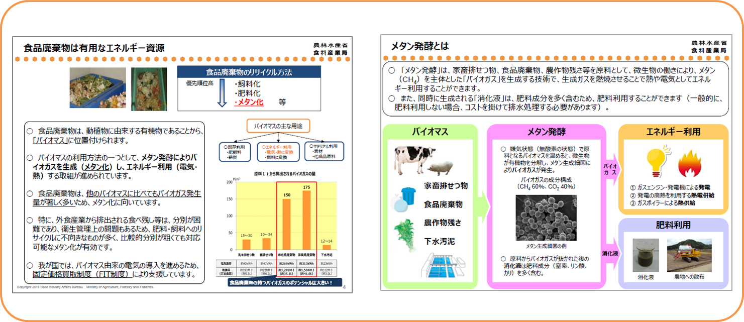 メタン化推進資料のうち一部画像