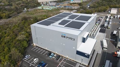 日本アクセス春日井センター空撮写真