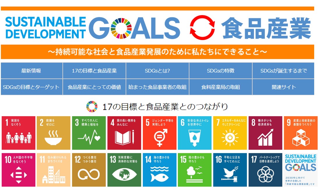 17の目標と食品産業とのつながりにおいて、新たに12社の具体的な事例を公開しました。(第2弾)