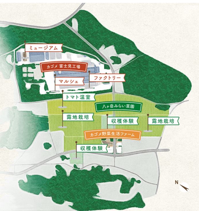 野菜生活Farm敷地図