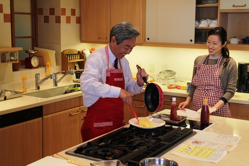 寺田社長のオム検の様子