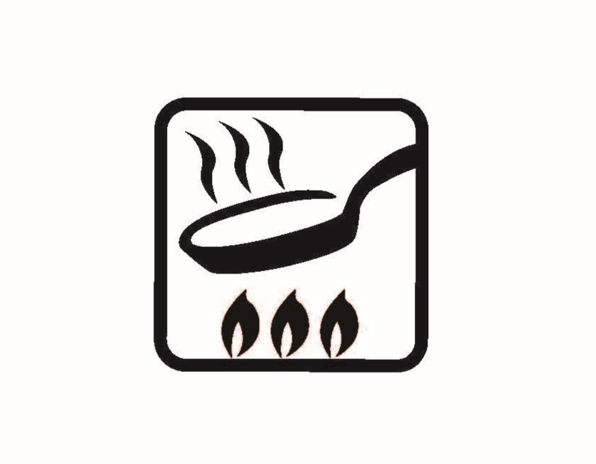 フライパンのピクトグラム