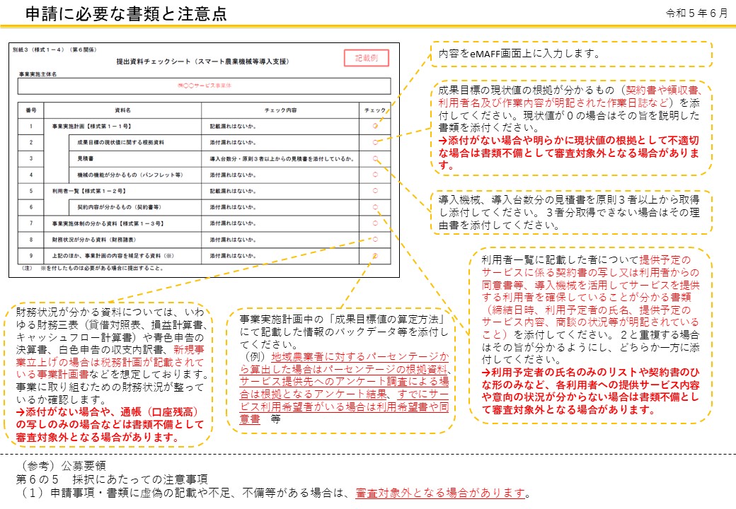 申請に必要な書類と注意点
