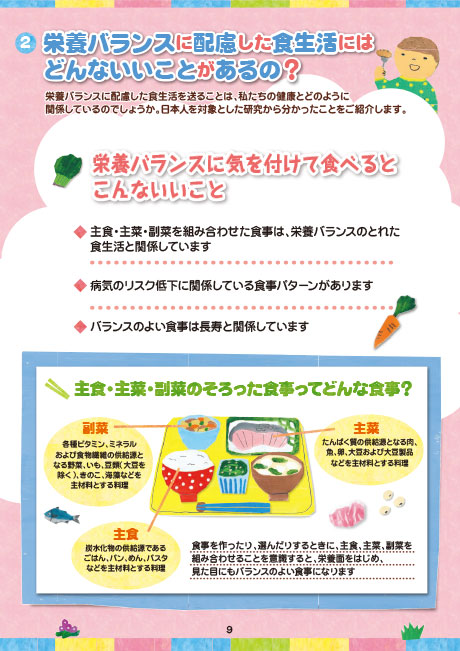 栄養バランスに配慮した食生活にはどんないいことがあるの?