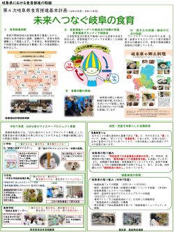 未来へつなぐ岐阜の食育