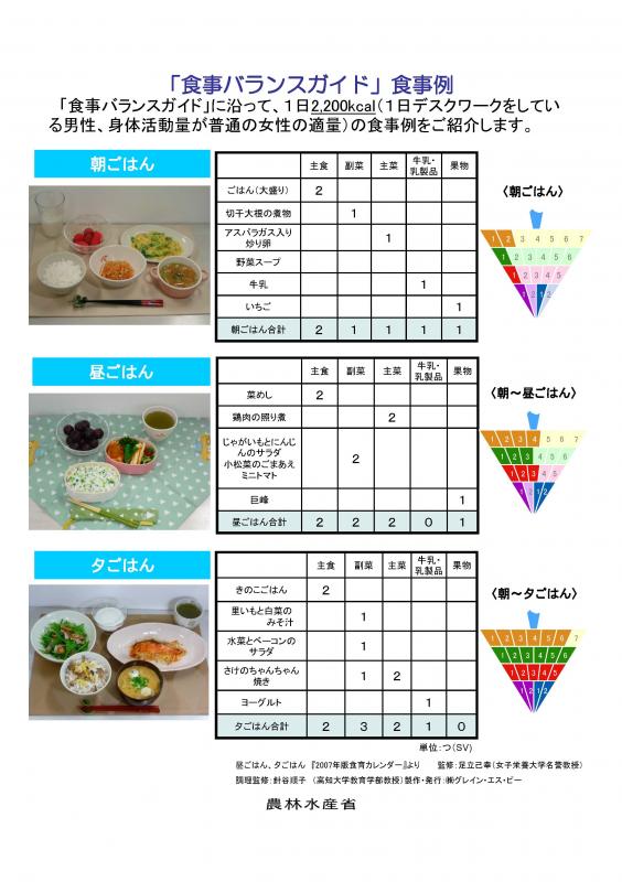 食事バランスガイドパネル4枚目
