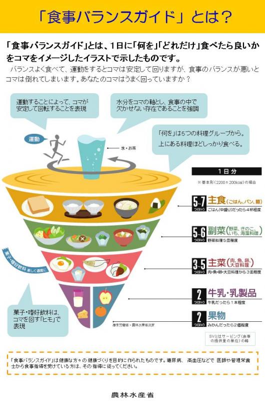 食事バランスガイドパネル1枚目
