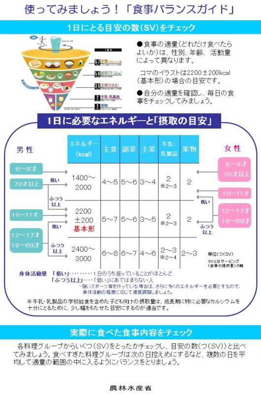 食事バランスガイドパネル3枚目