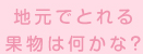 地元でとれる果物は何かな