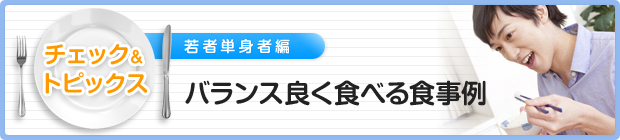 バランス良く食べる食事例