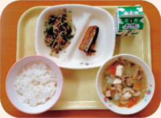 和食を中心とした給食