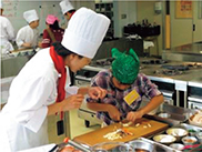 食育教室の様子写真中央