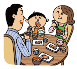 子供の基本的な生活習慣（イラスト）