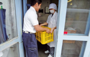 JAによる納品（写真）